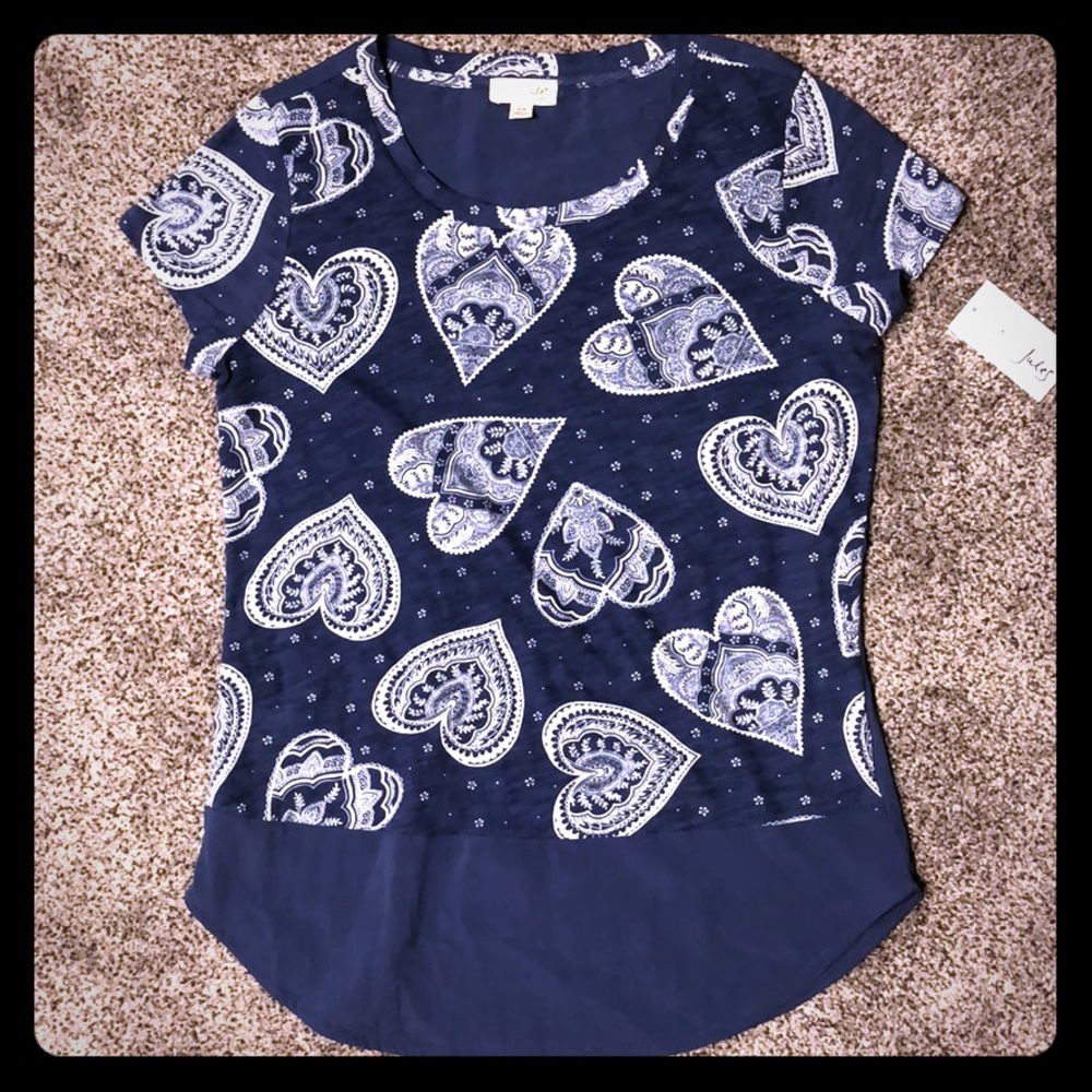 NWT Maison Jules T shirt Blue